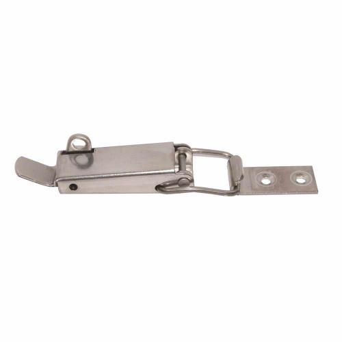 Chiusura inox a leva portalucchetto mm 102x23