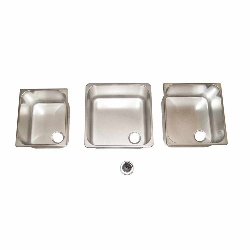 Lavello inox mm 360x360x150 panoramica