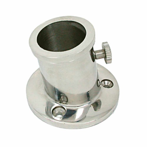 Base inox per aste bandiera mm 25
