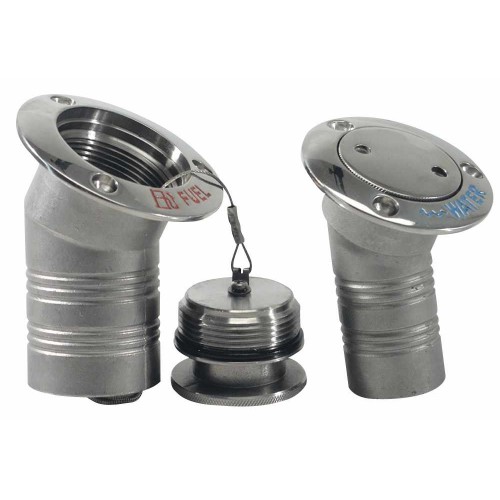 Tappo inox carburante inclinato 50 mm