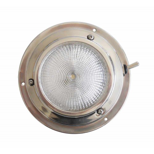 Plafoniera inox diametro mm 110 x 35h