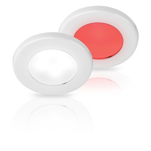 Faretto Hella Marine Euroled 75 plastica luce rossa/bianca