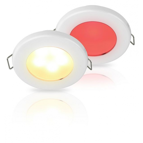 Faretto Hella Marine Euroled 75 plastica luce rossa/bianco caldo