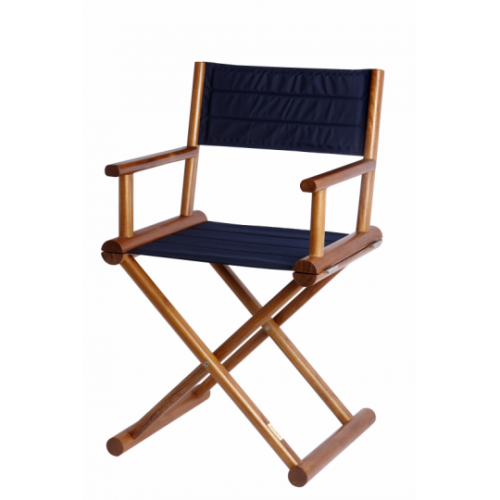 sedia pieghevole da regista colore blu navy