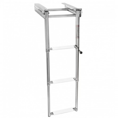Scaletta inox telescopica 3 gradini colore bianco